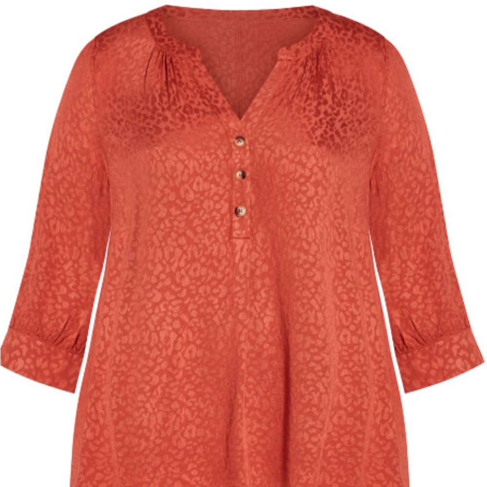 Women's Blouse with subtle cheetah print